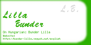 lilla bunder business card
